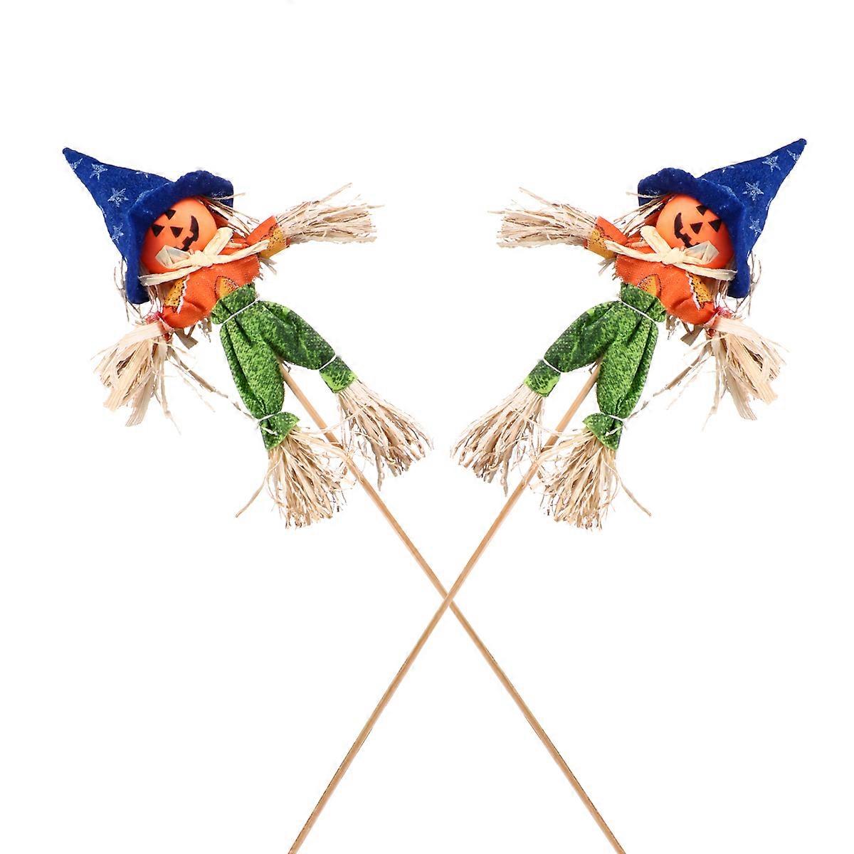 Halloween Decoration Props for Bouquet 4Pcs Scarecrow Ornaments