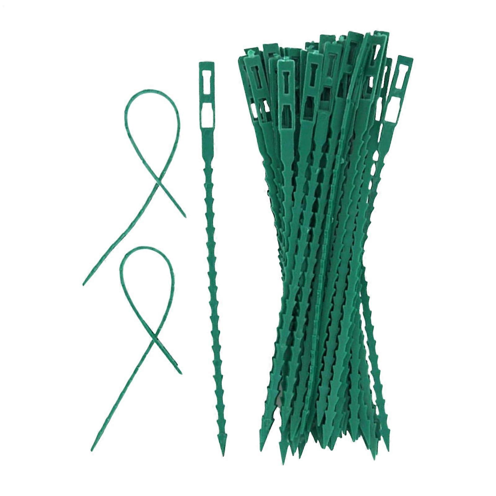 Garden Plant Ties Twist Support Straps, PE Reusable Vine Fasteners, 23cm, WeatherResistant, Easy Twist Lock Trellis Use
