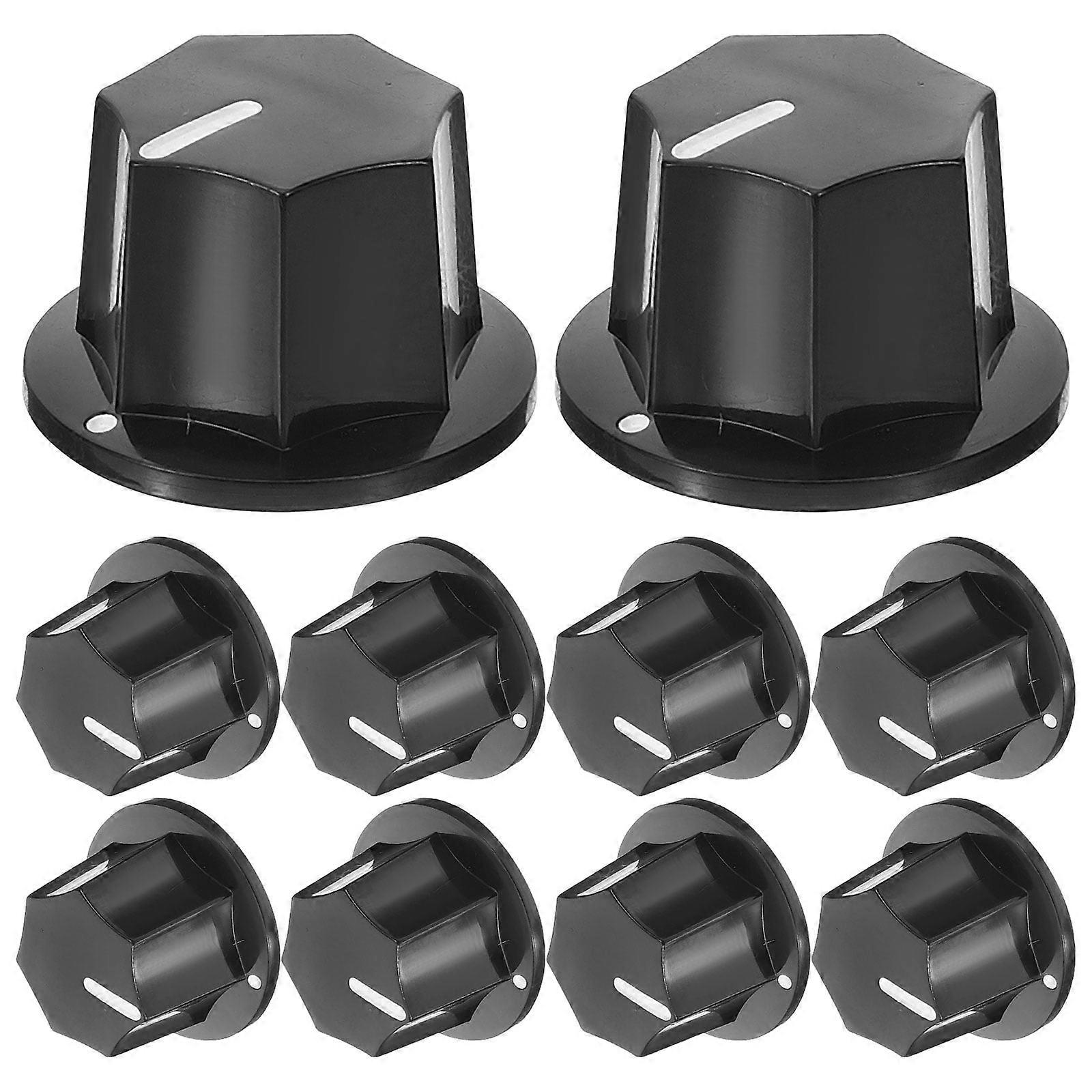 10 Pcs Guitar Amplifier Volume Control Knobs Parts Accesories Potentiometer Electric Effector