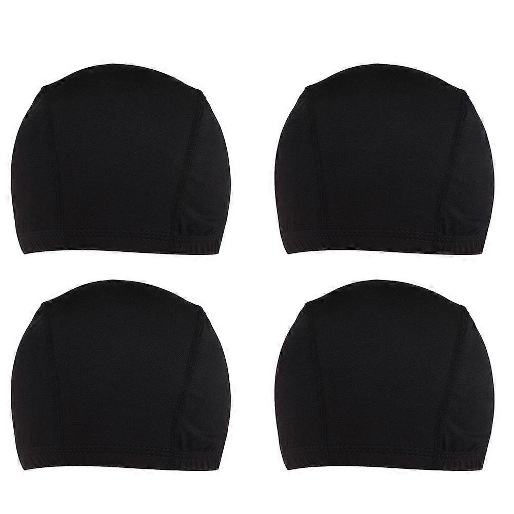 Stocking Caps Wig Cap for Breathable Secure Fit 12Pcs Black Color