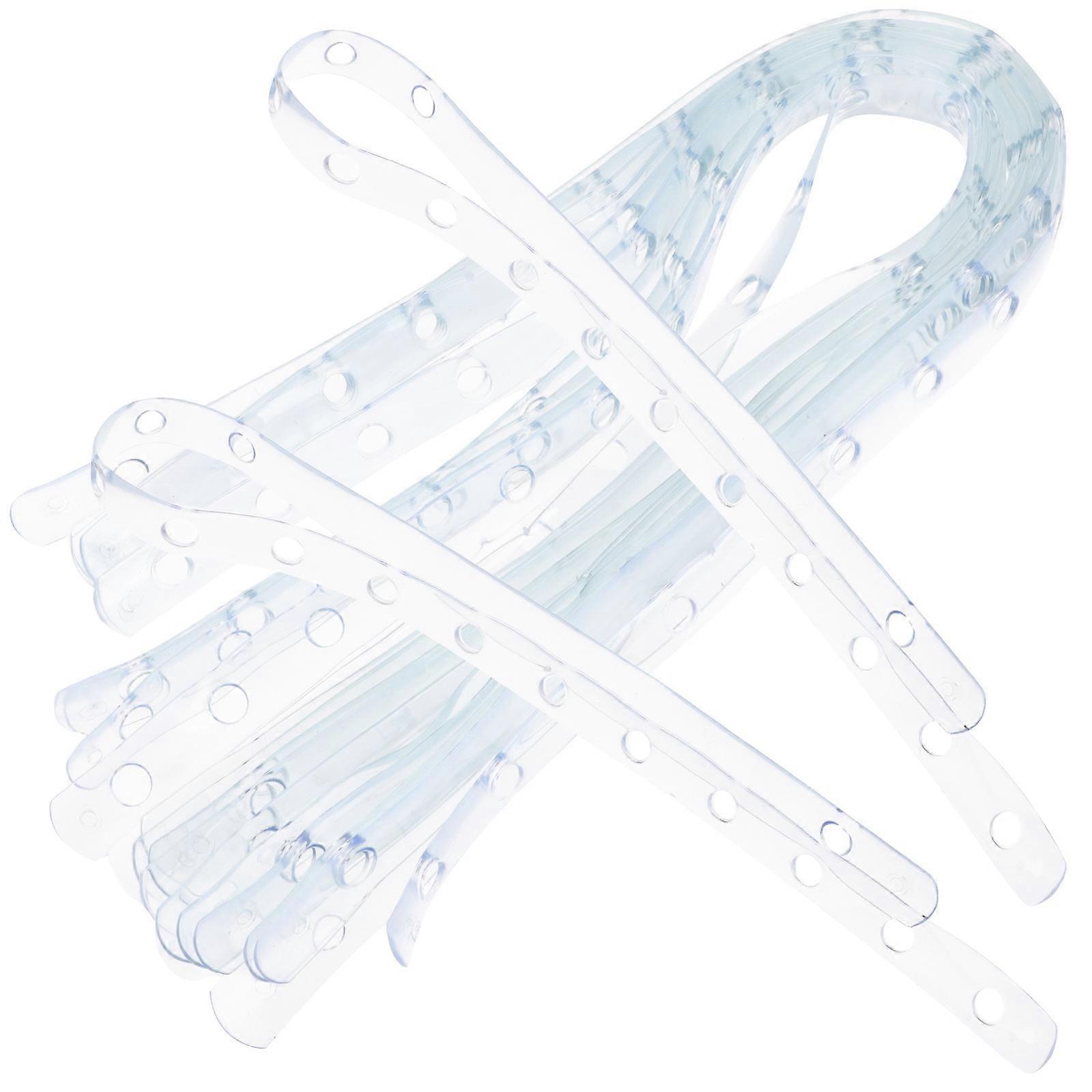 Closet Organizer Non-slip Hanger Strips 100 Pcs Space Saving For Home Use Transparent Heavy Clothes Support