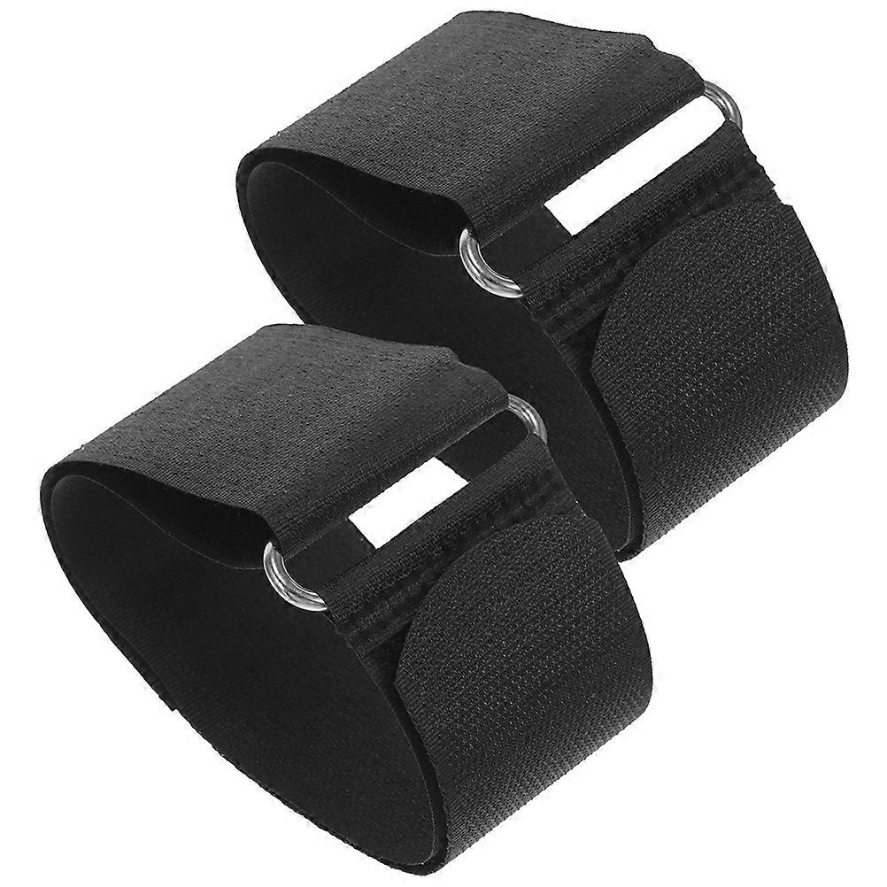 Adjustable Footstrap for Rowing Machine Pedal 3Pairs Black Nylon Polyester