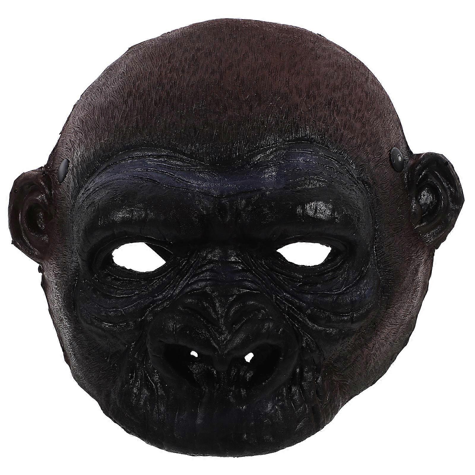 Monkey Costume Mask PU Foaming for Halloween Party Use 2Pcs