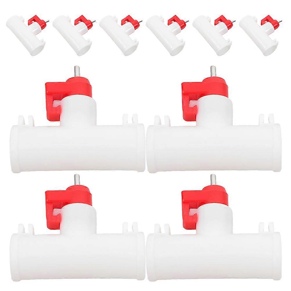 Automatic Chicken Waterer 40Pcs Dual-Head Ball Valve Reusable System