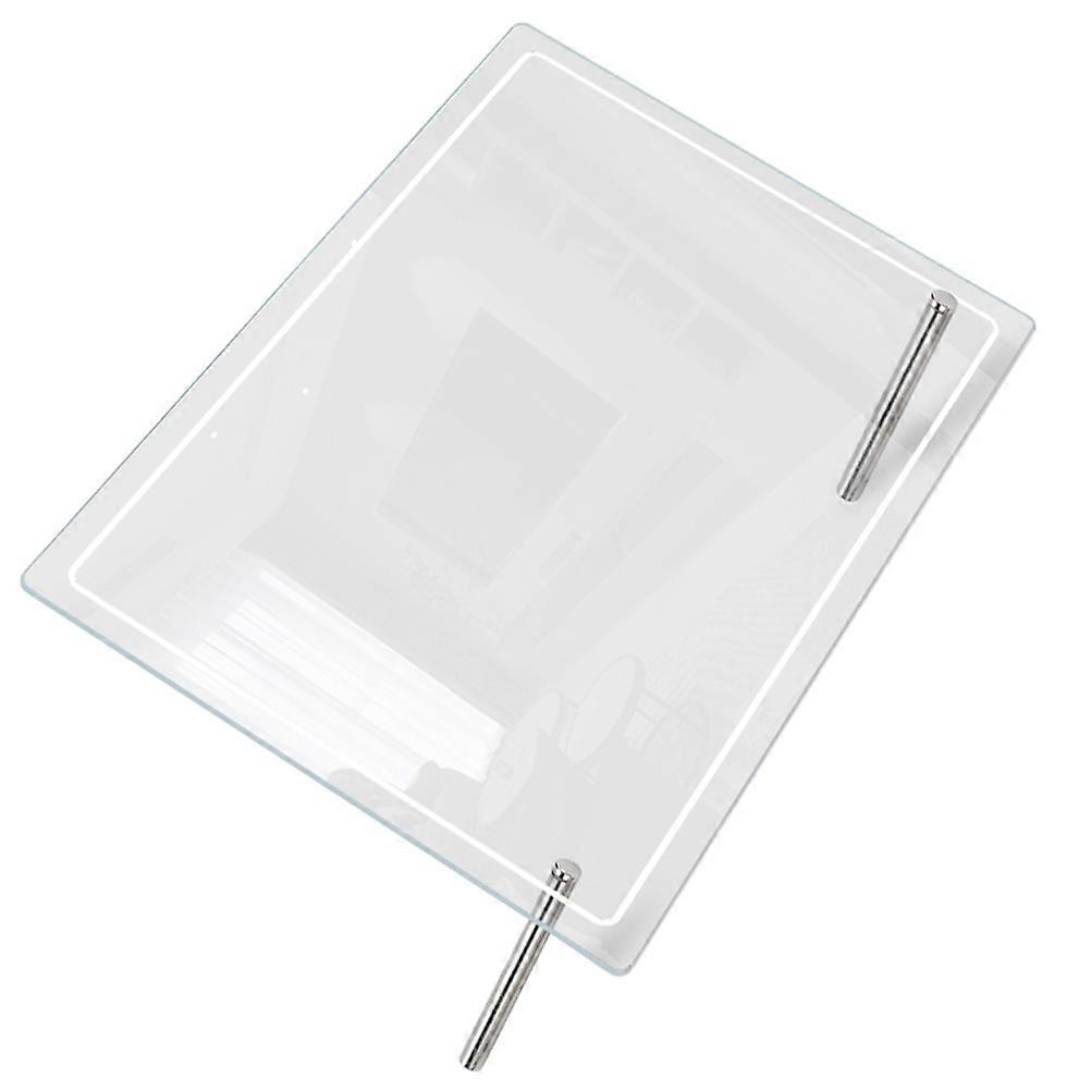 Transparent Desktop Whiteboard Acrylic Memo Board for Writing Use 4Sets
