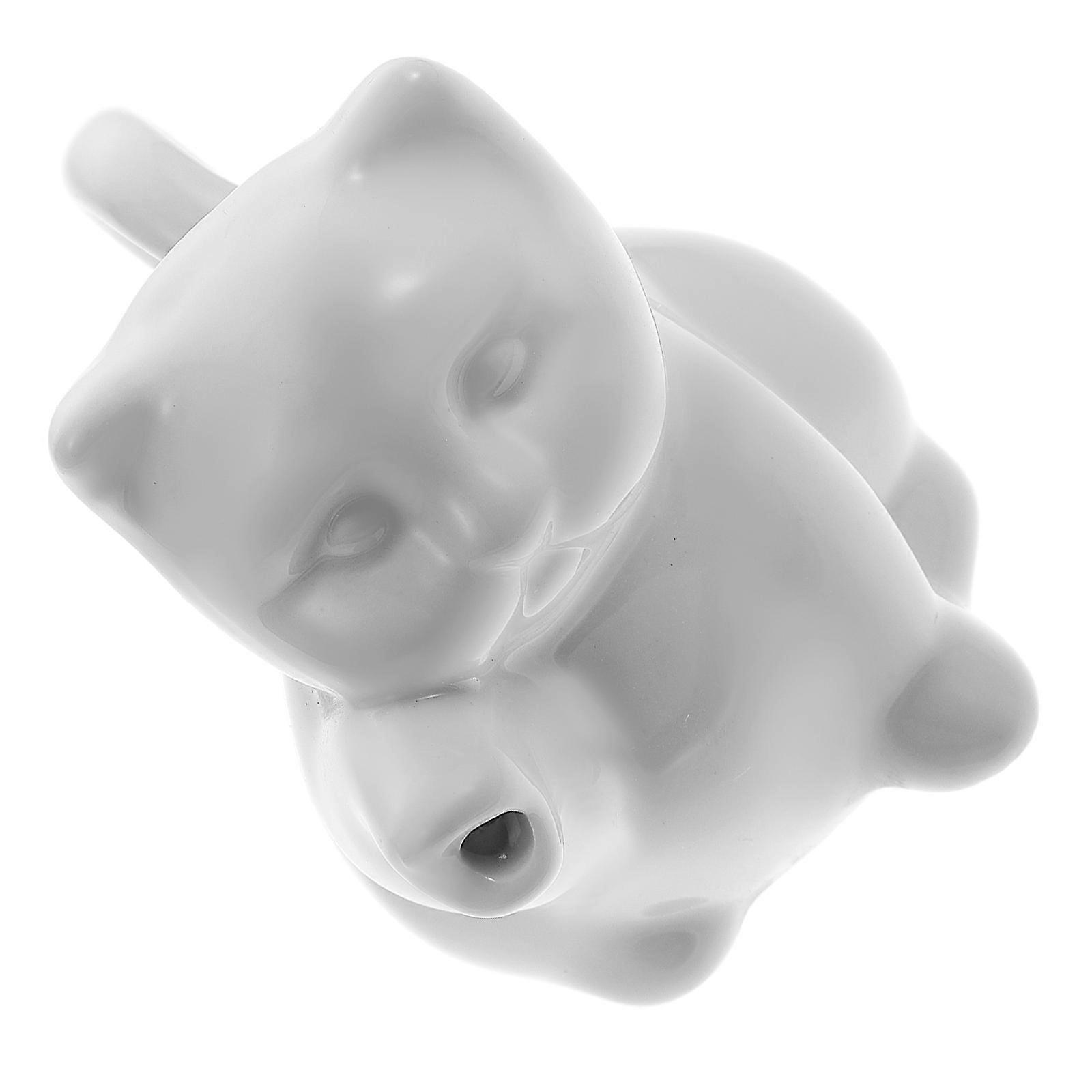 Milk Jug for Milk Serving 3Pcs White Ceramic Coffee Pull Flower Cup