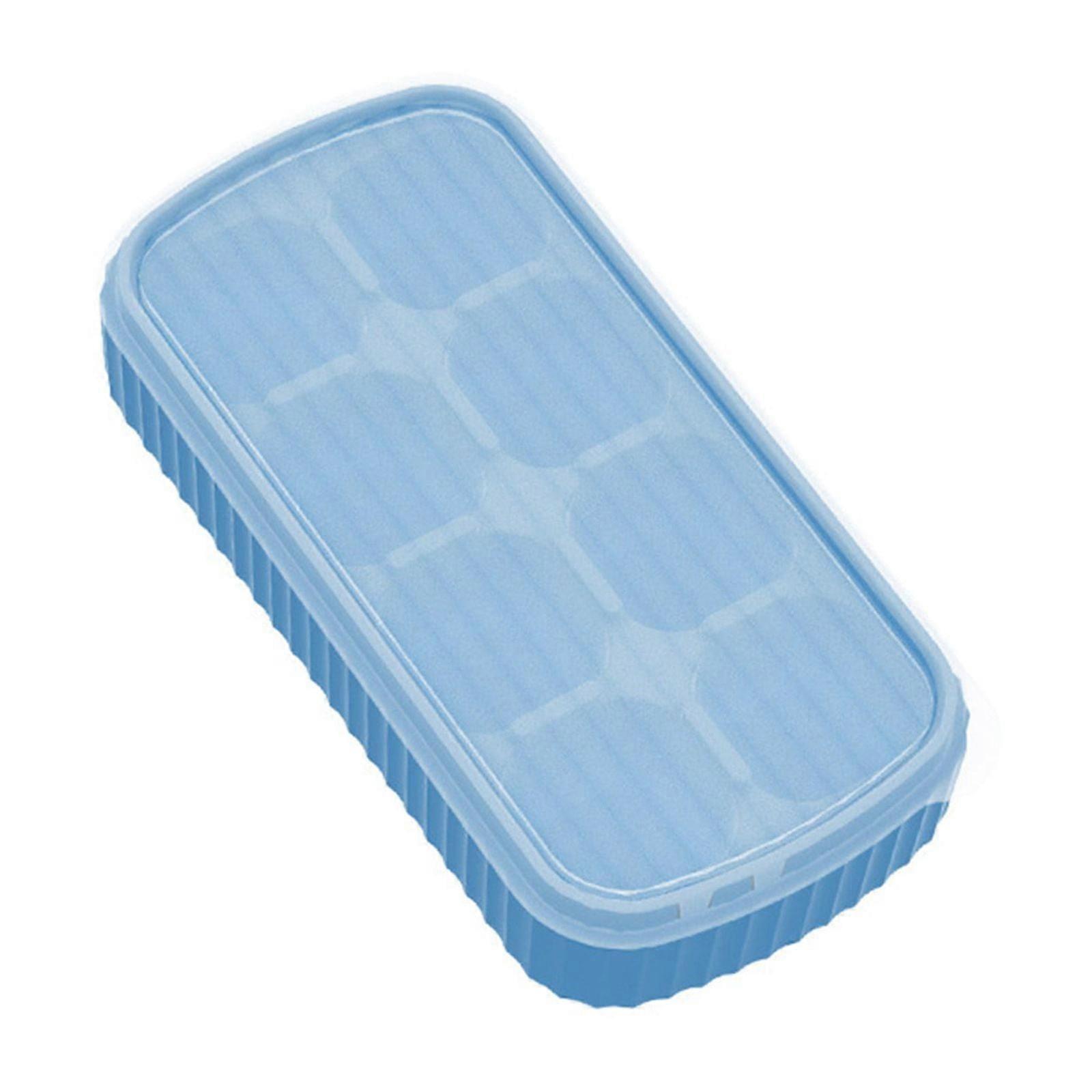 FensXil Ice Cube Mold Ice Tray Quickly Make Cube Ice Large Ice Cubes The Best For Summer Drinks There Are 8 Big Ice Cubes