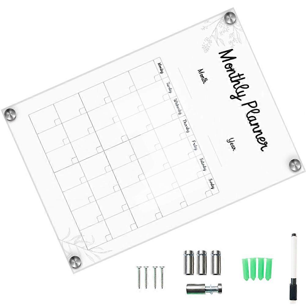 Acrylic Transparent Wall Hanging Board Sign for Memo Use 5Sets
