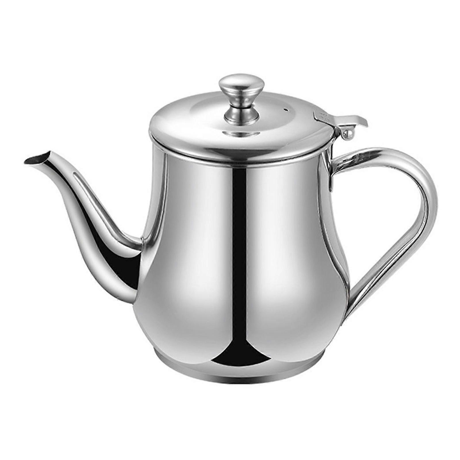 Stainless Steel Oil Pot Oil Container with Filter for Storage Use 4Pcs