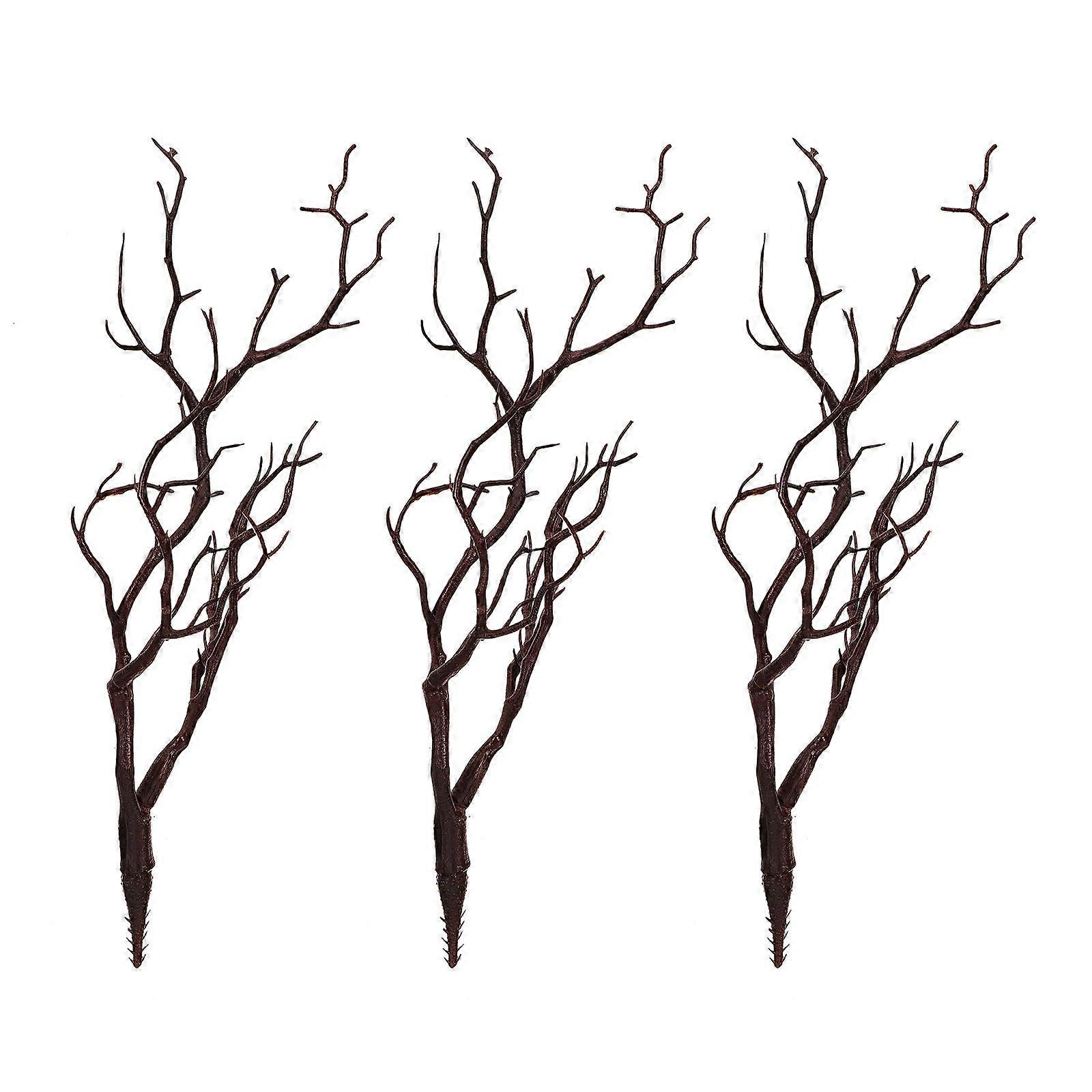 DIY Accessories Simulation Coral Branch for Decoration 6Pcs Brown