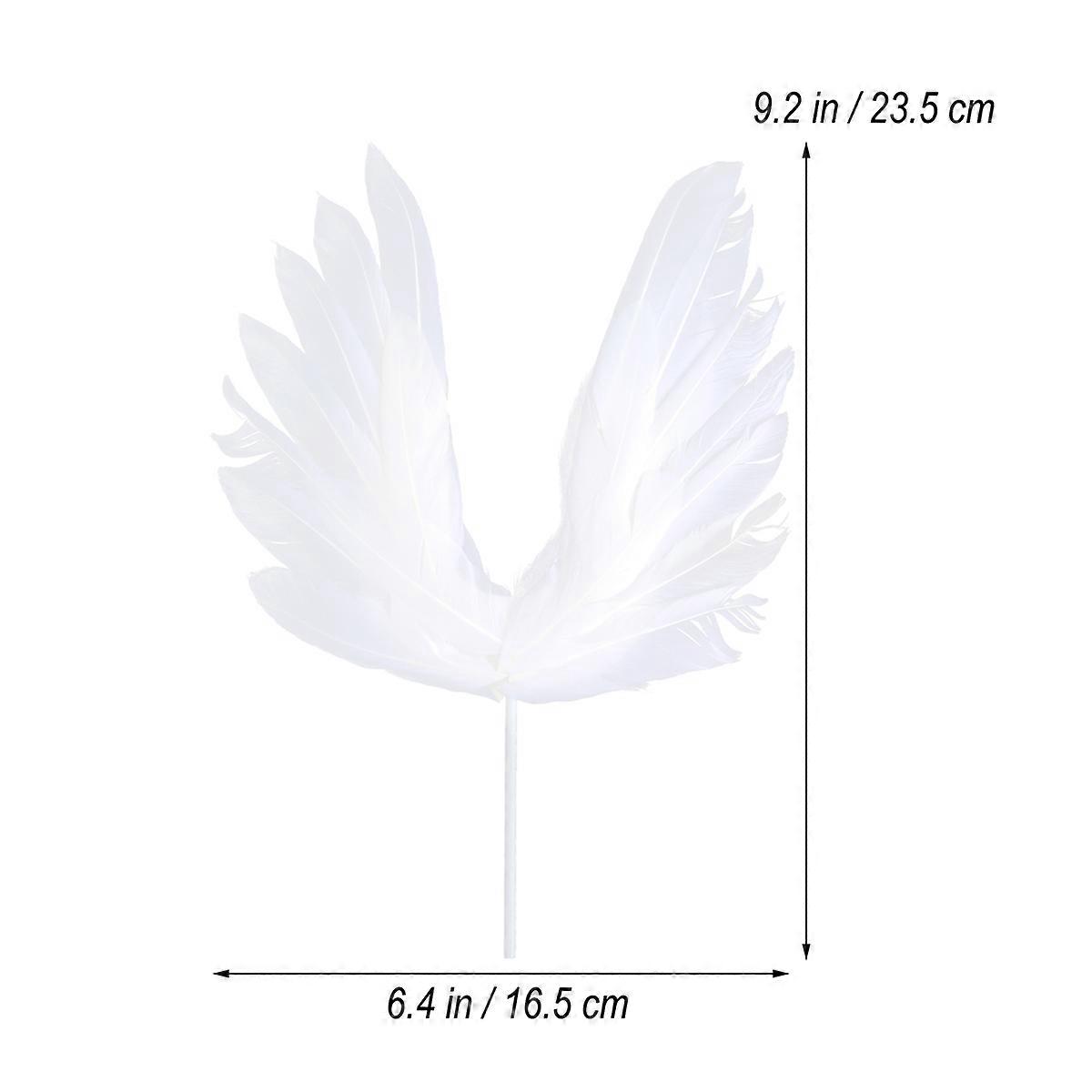 White Wings Cake Picks for Birthday Cake Decoration