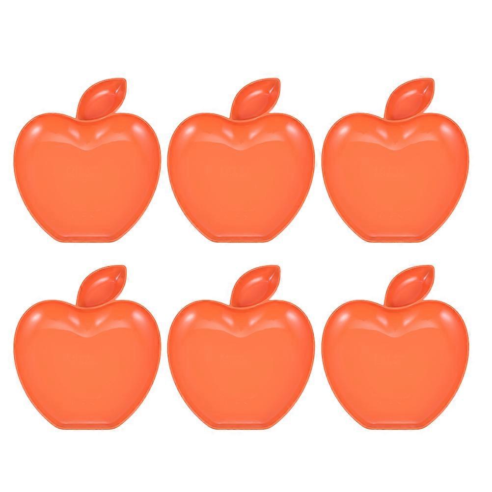 Snack Dishes Apple-Shaped Dip Plates for 12Pcs Dumpling Serving Dish