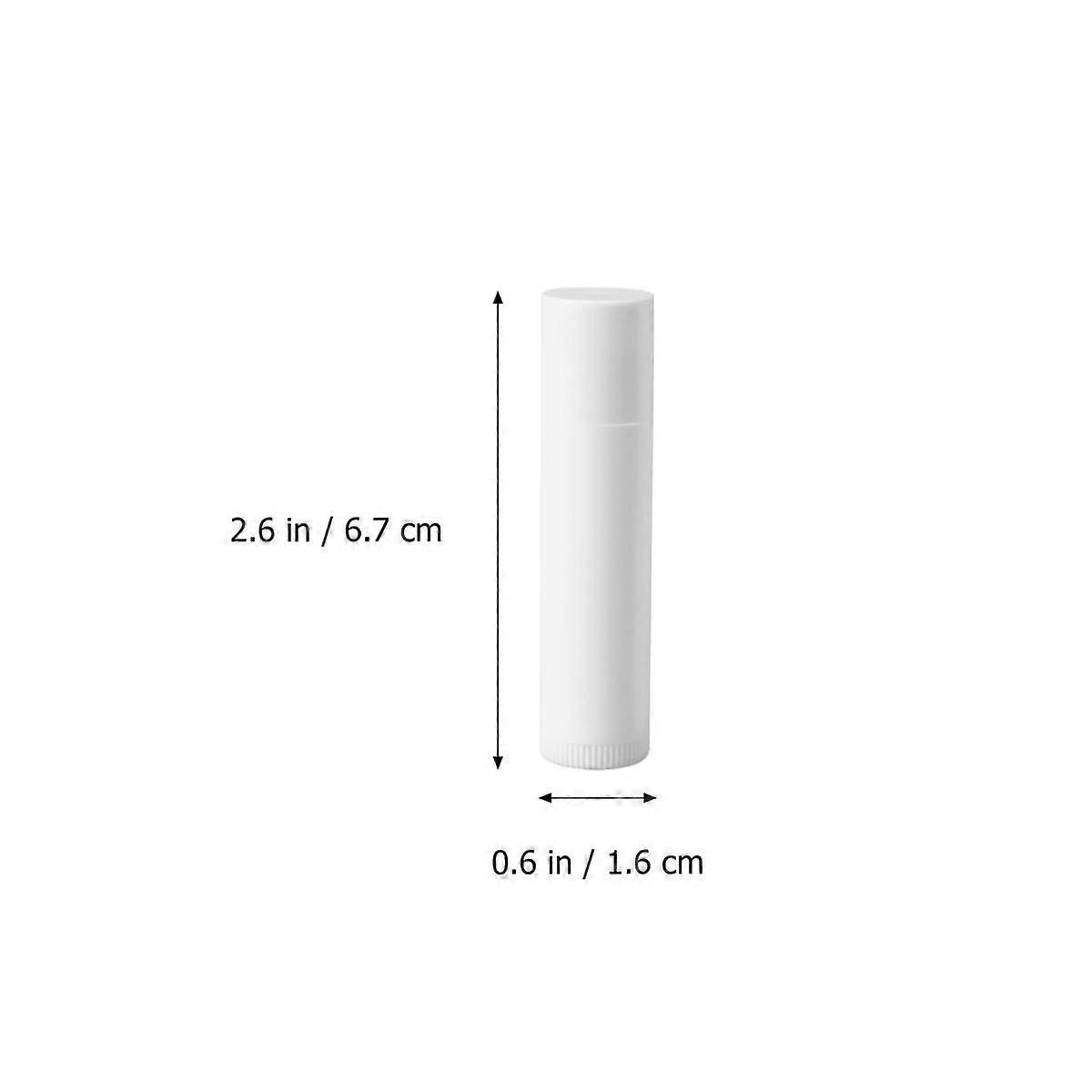 Lip Balm Tube White Empty Containers for Cosmetic Craft 25Pcs Bundle