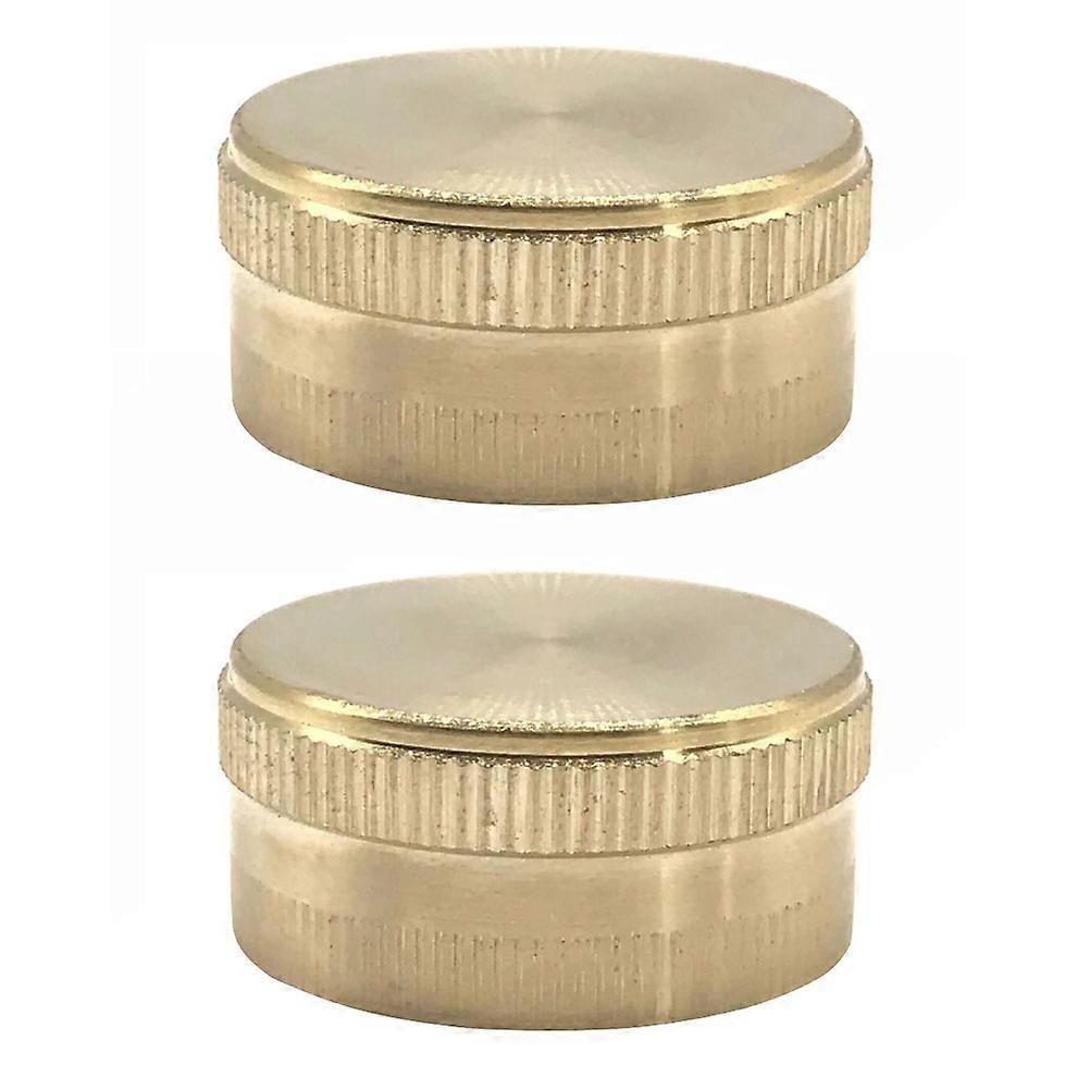 Thread Brass Hose Plug Garden Irrigation End Cap 6Pcs