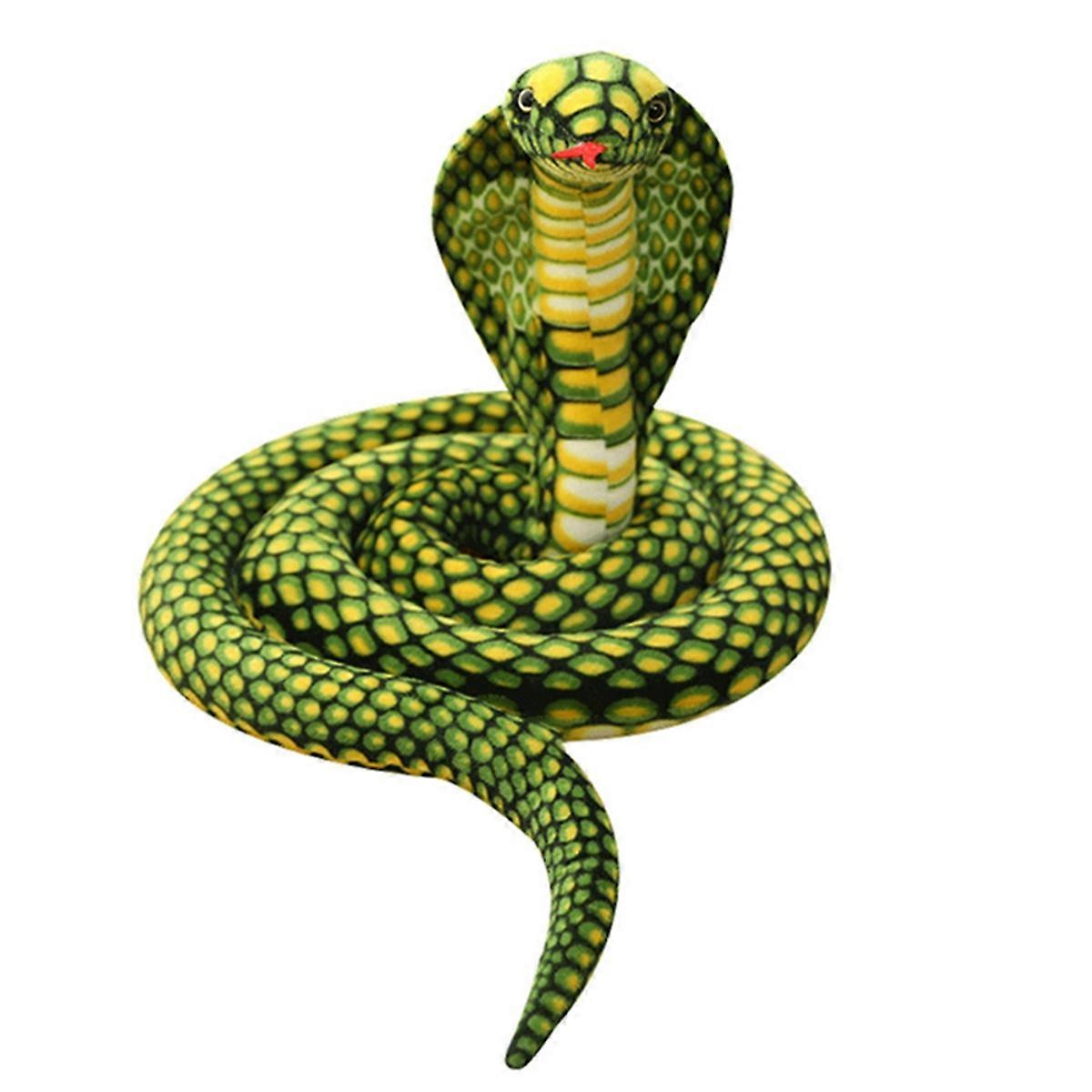 Stuffed Python Cobra Doll Prank Prop Party Decoration Gift Green