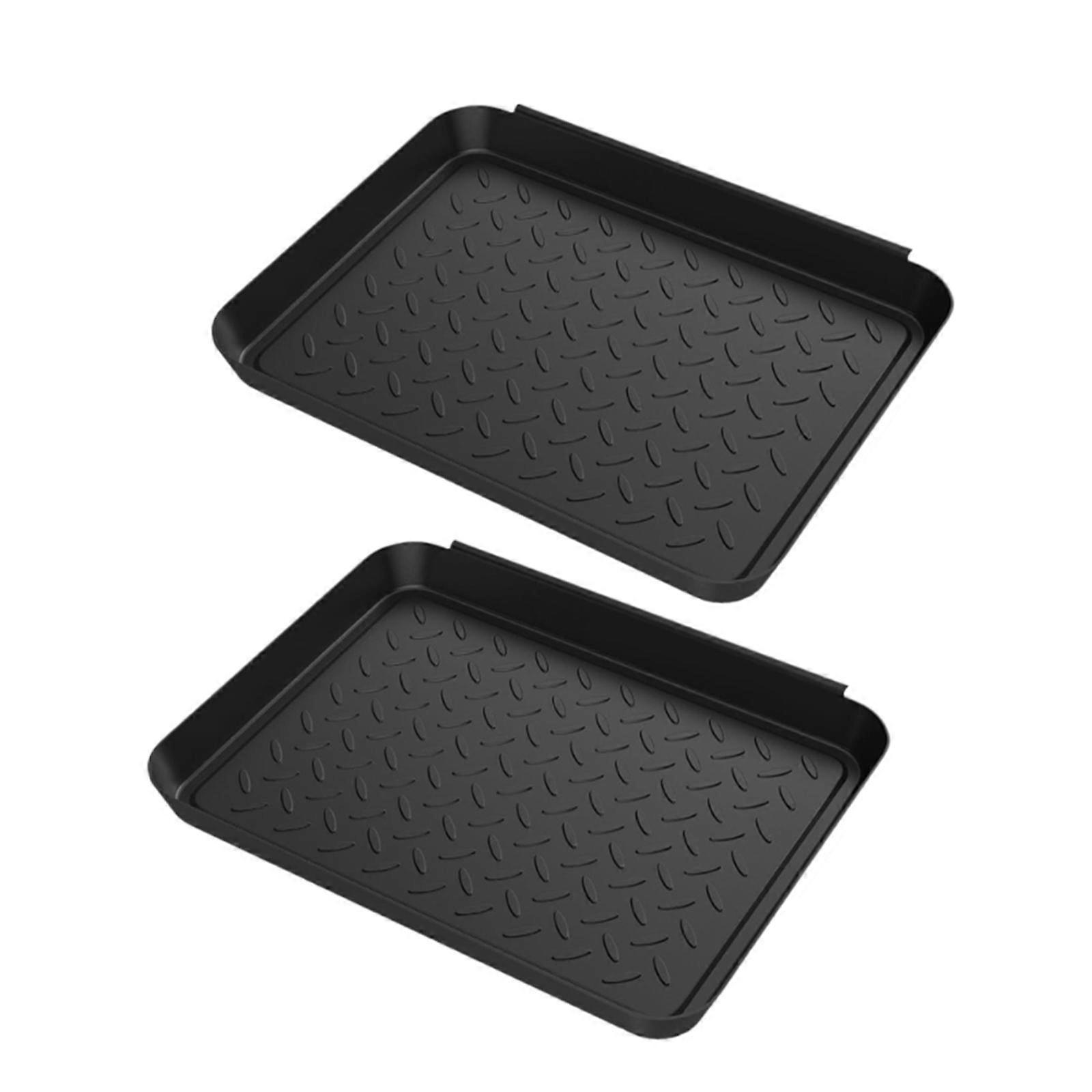 2x Boot Trays Floor for Protection Entryway Potted Tray Garage Boot Mats for Mud