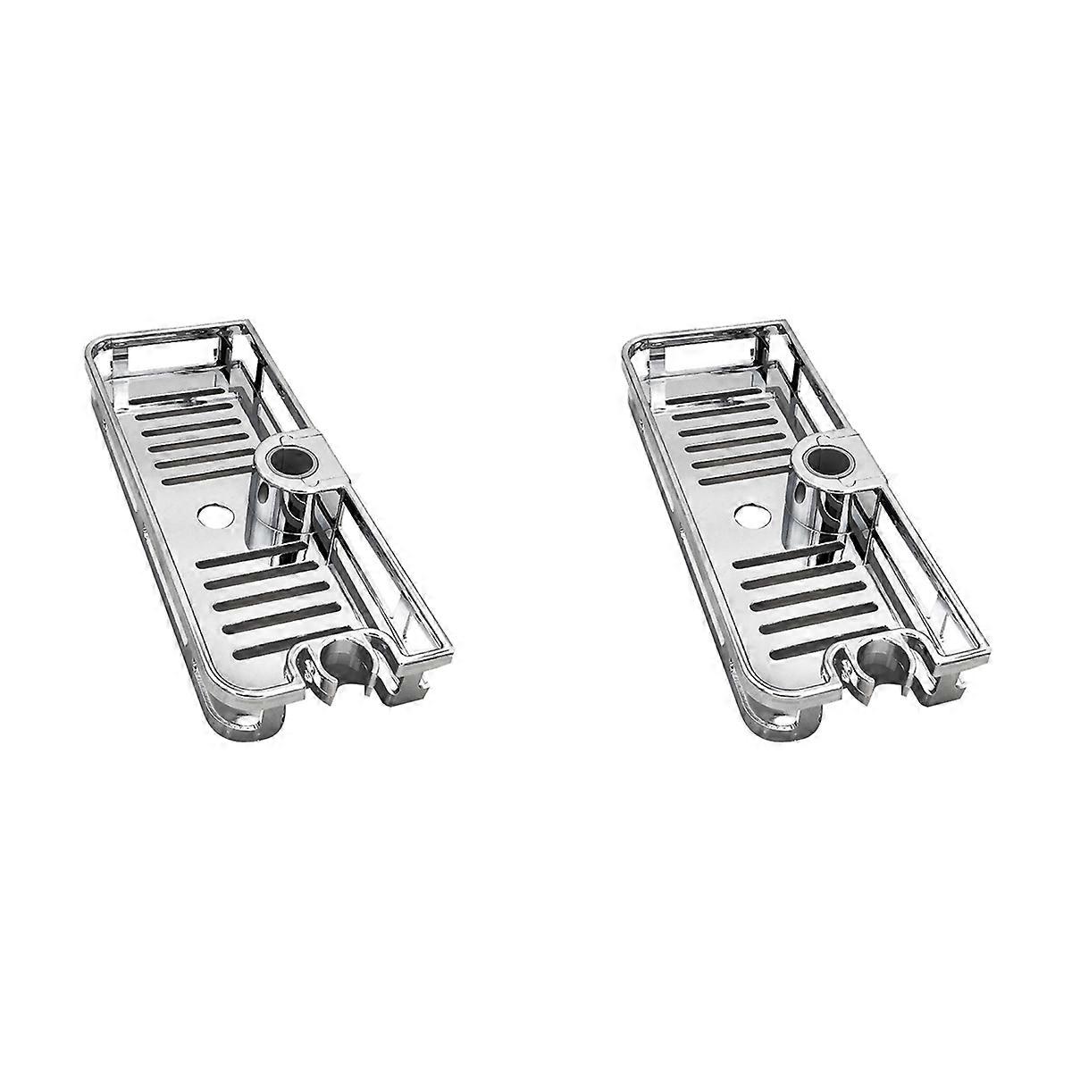 Lifting Shower Shelf Rectangle Detachable Storage Tray Rack (25mm)