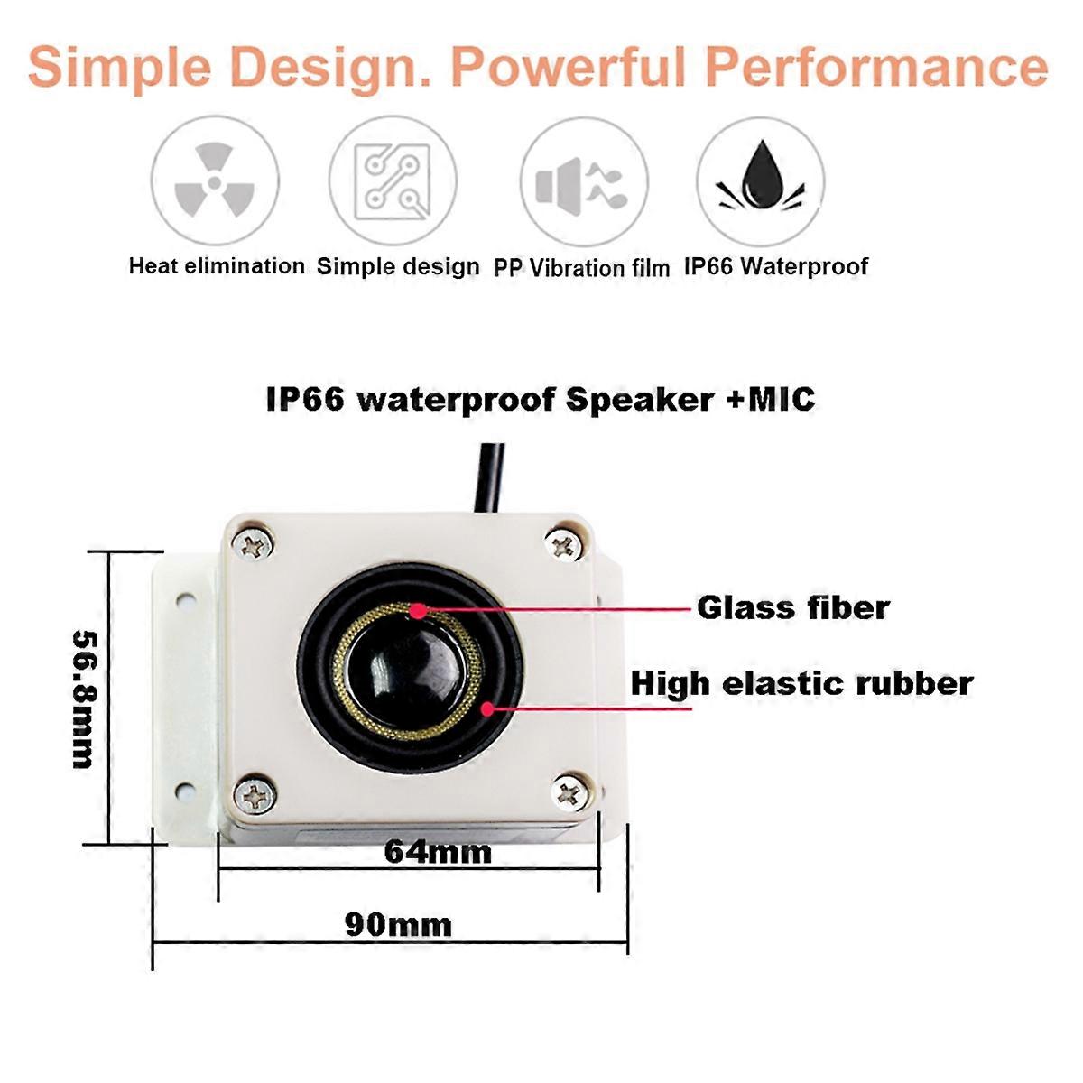 Waterproof Microphone Speaker In 1 Device for Security Camera