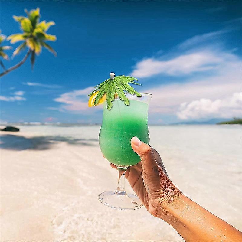 50Pcs Umbrellas for Drinks, Coconut Palm Tree Umbrella Toothpicks