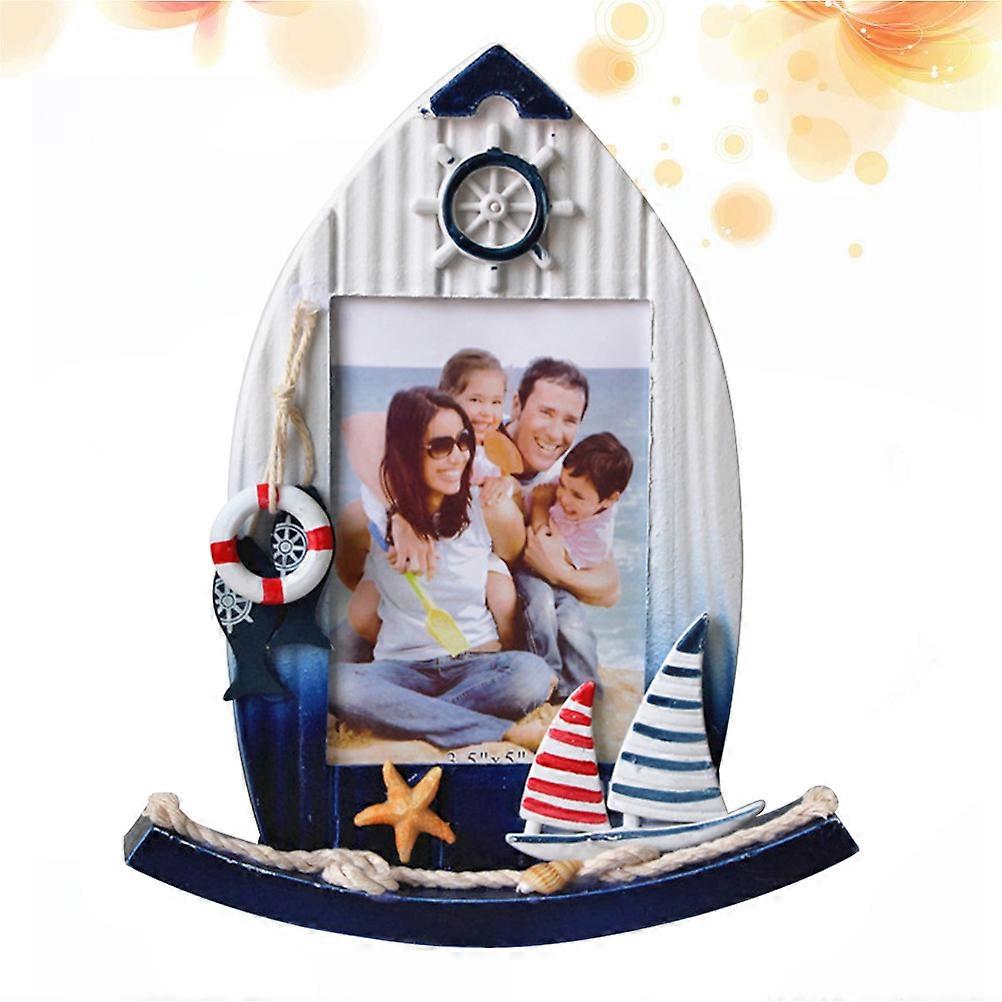 Mediterranean Style Decor Wooden Frame for Decoration 2Pcs Pack