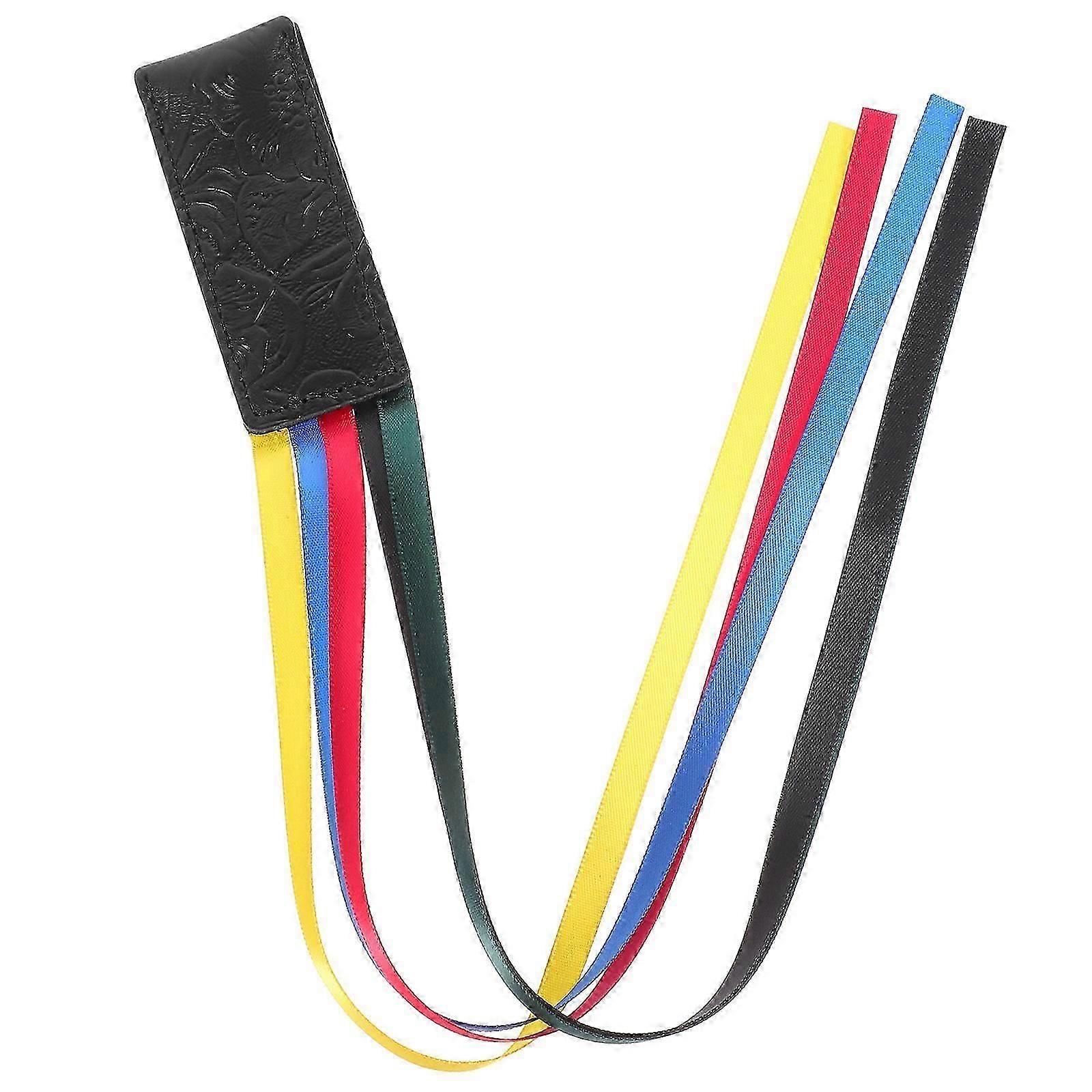 Marque-page élégant en ruban multicolore, 1 pièce