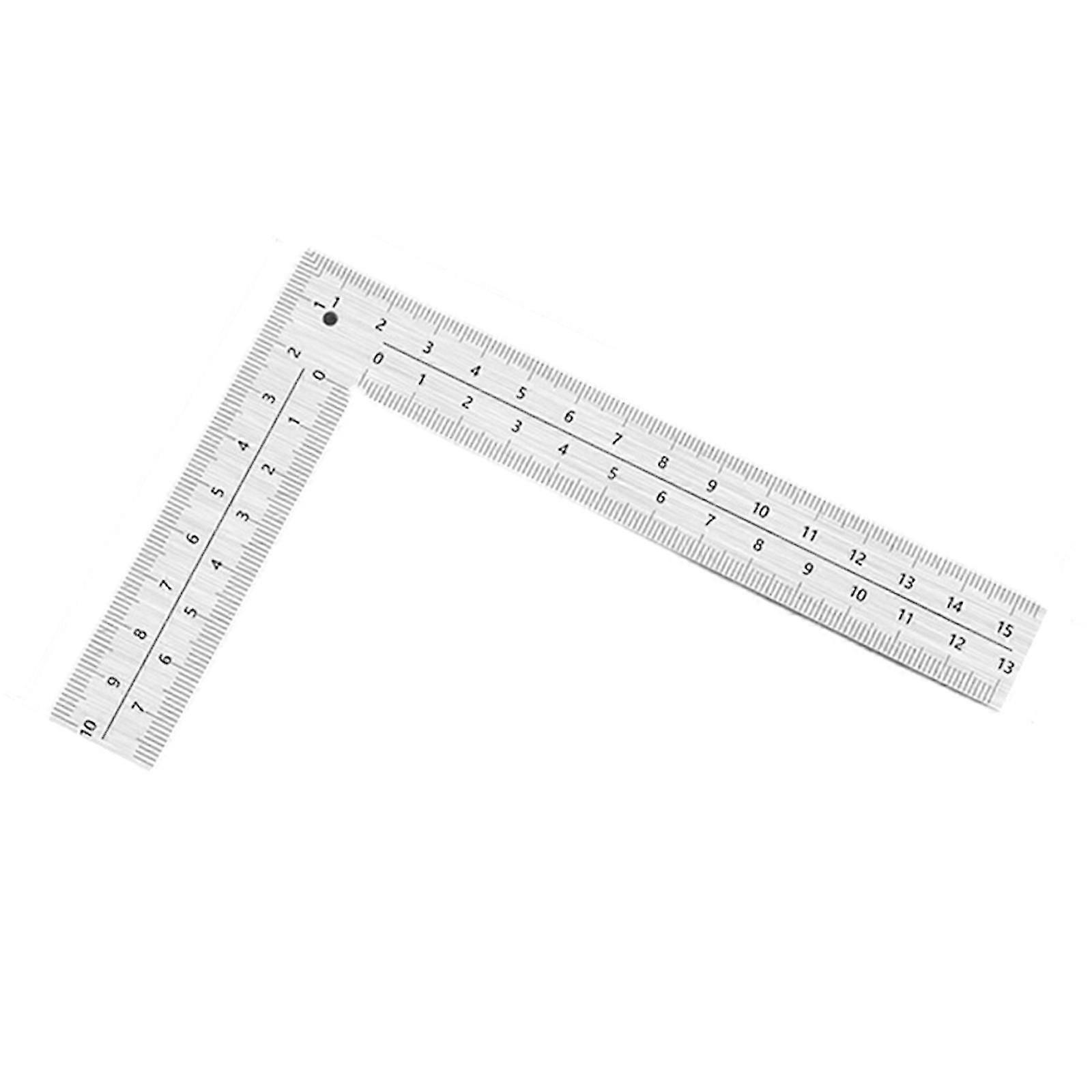 Metal Framing Square Stainless Steel Square Ruler 90 Degree L Shape Square Ruler for Woodworking Measuring Drawing 100X50mm