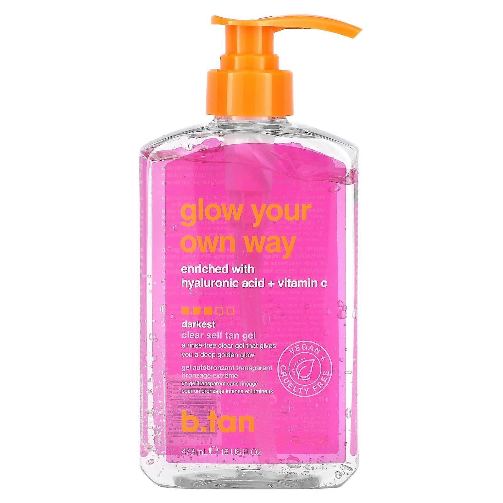 Glow Your Own Way, Clear Self Tan Gel, Darkest , 16 fl oz (473 ml)