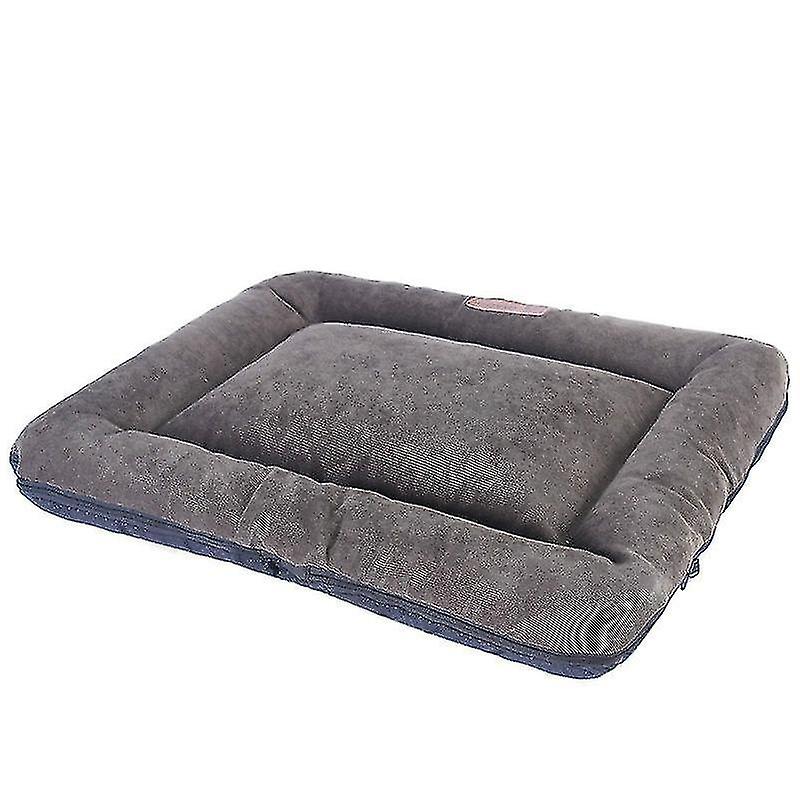Soft Dog Bed Mattress Mat Crate Kennel Pad Washable Cloth Anti-slip Bottom Indoor Outdoor For Large