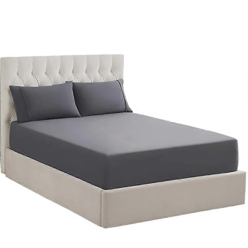 Ddecor Home 1500 Thread Count Premium Cotton Blend Granite Queen Combo Set By Sheets