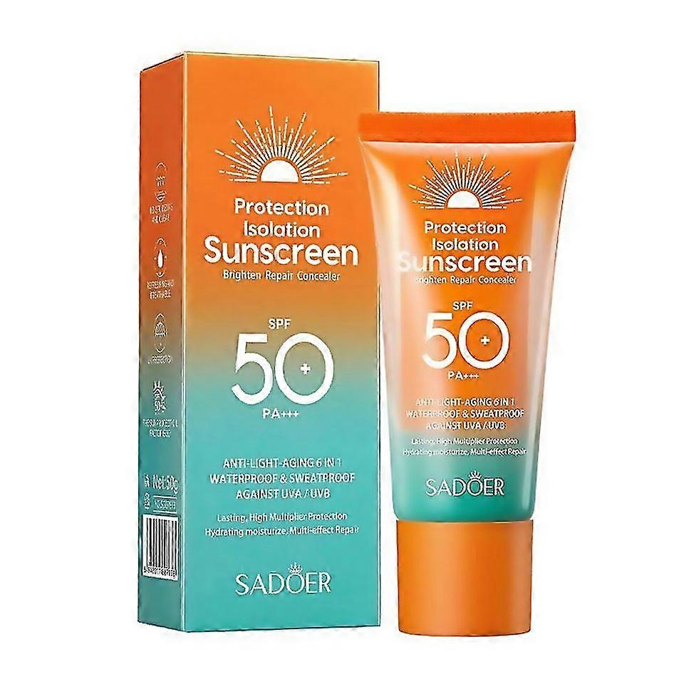 For Sunscreen Spf 50 Pa Moisturizing Sunscreen For Face Waterproof Lightweight Refreshing Sunblock F