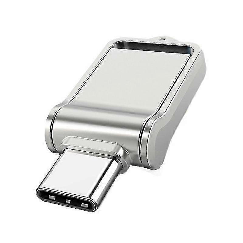 25-26 32GB USB 2.0 + Type-C/USB-C High Speed Mini Computer and Phone Dual-purpose Rotary U Disk