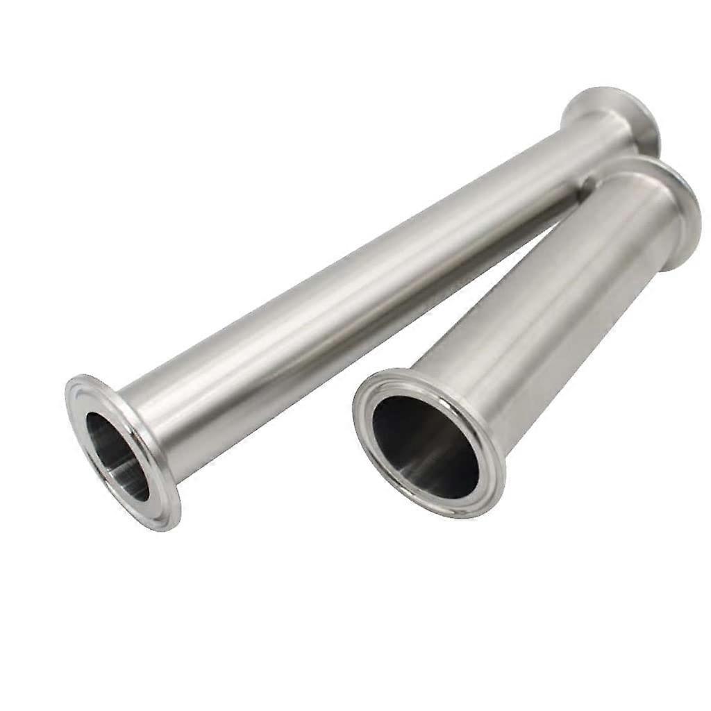 Sanitary Clamp Straight Pipe 25mm51mm Size Range, 152mm Length, Quick Fitting, Equal Diameter