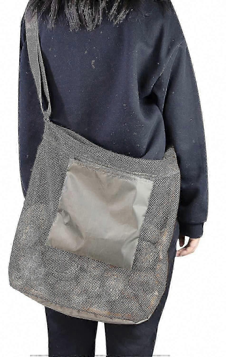 Mesh Mushroom Foraging Bag, Collapsible Fruit Picking Pouch for Harvesting