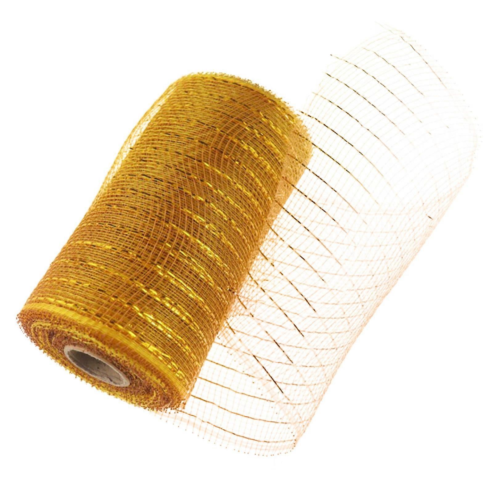 VOSS Mesh Christmas Roll Flower Wire Packaging Size Gold Decoration Mesh 15cmX10 For Wreaths Wrapping Mesh Christmas