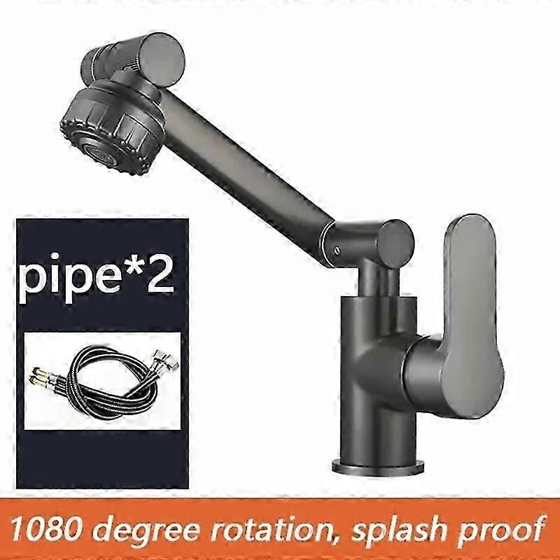 1080 Rotating Kitchen Sink Faucet Bathroom Basin Faucet Multi-function Hot and Cold Water Faucet