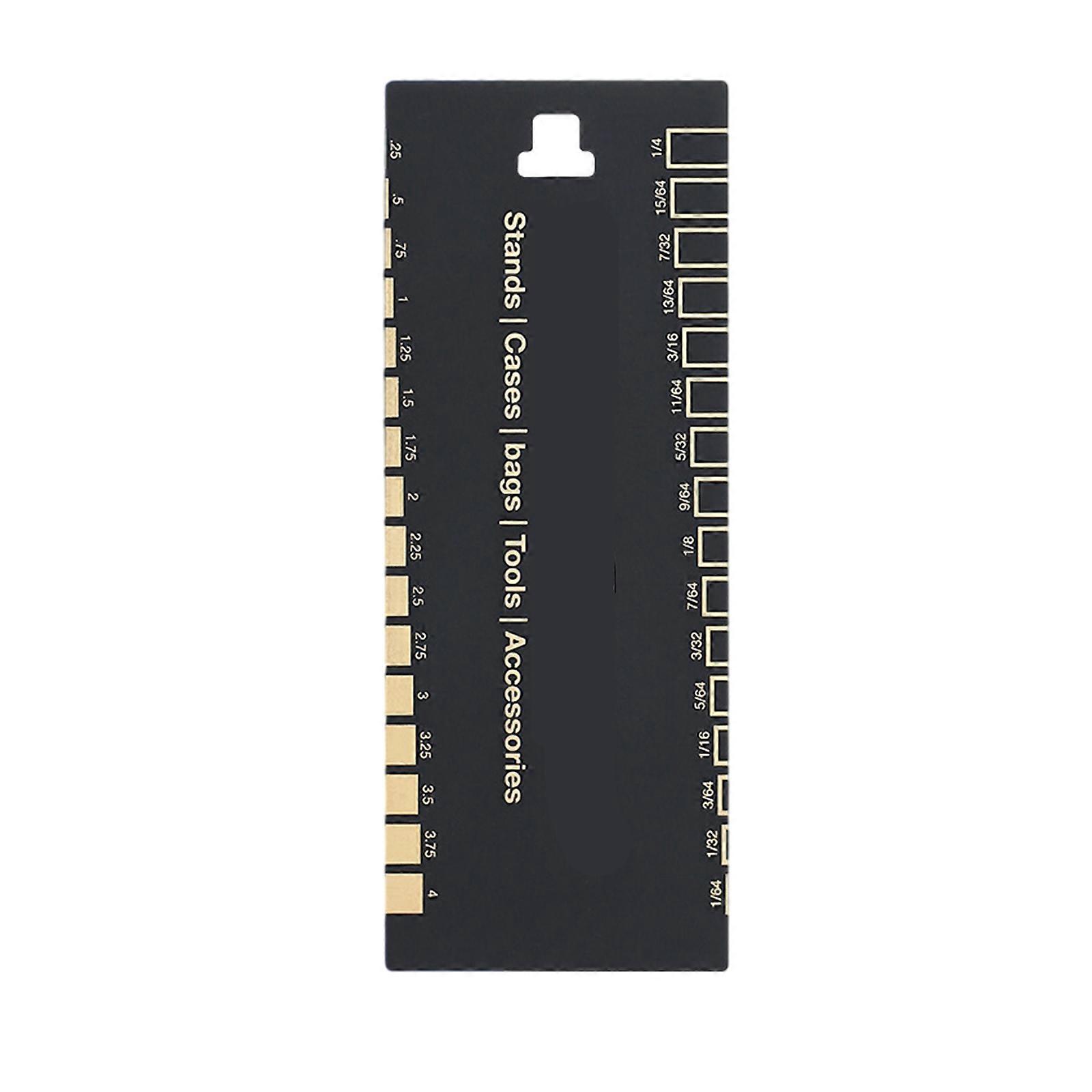 Essential String Instrument Setup Tool Guitar Caliper String Gauge Ruler for Music Enthusiasts Multicolor