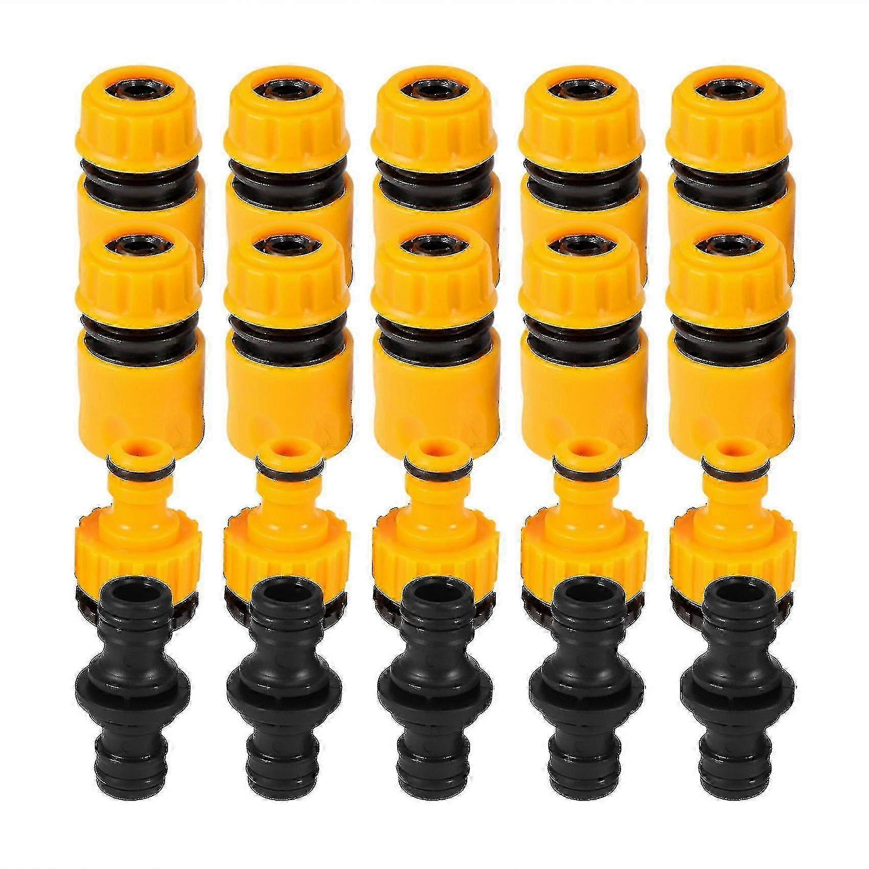 Hose extender set for outdoor use, 20 pcs end connectors