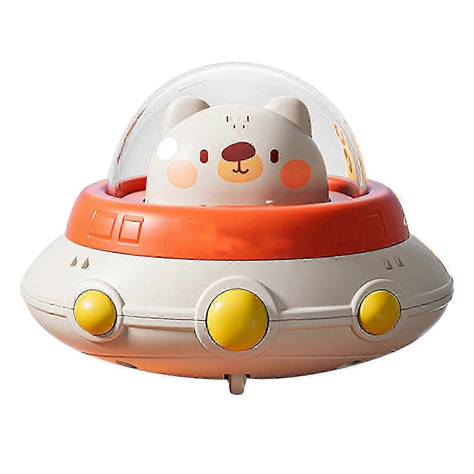 2025 Flying Saucer Toy Enhance Hand Eye Coordination Push and Run Wind Up Car Toys for Home School