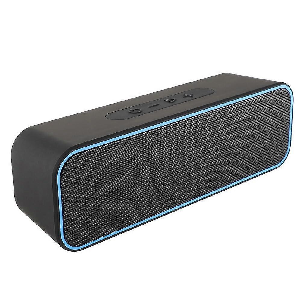 Wireless Speaker Waterproof Soundbar BluetoothCompatible Subwoofer Music Playing Device Blue