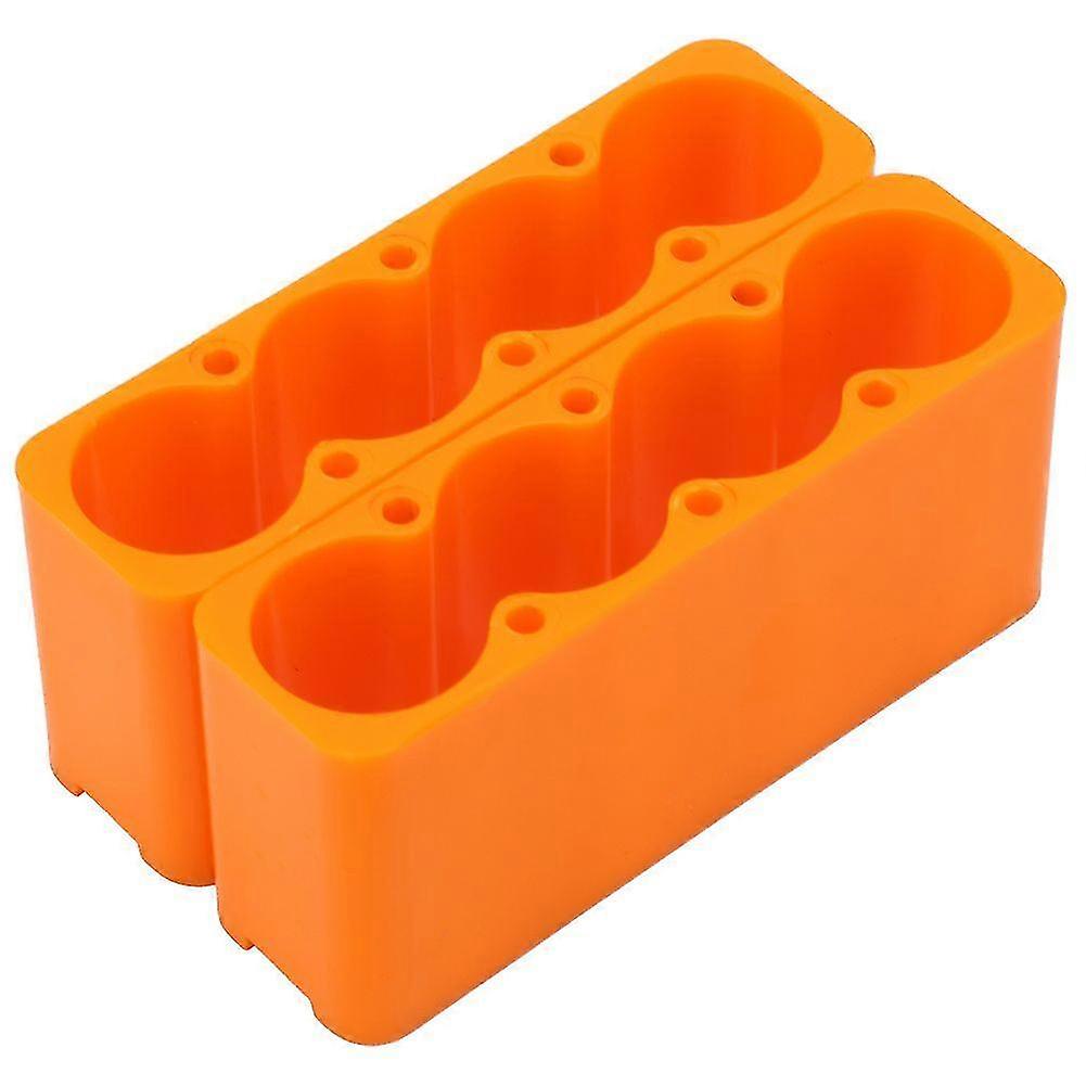 2PCS Industrial Plastic Adjustable 18650 Battery Pack Spot Welding Fixing Clamp (4-Section)