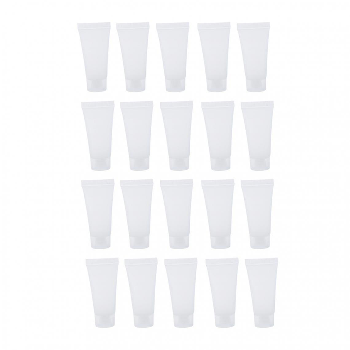 20x Empty Squeeze Tube Vial Bottles For DIY Lotion 20ml