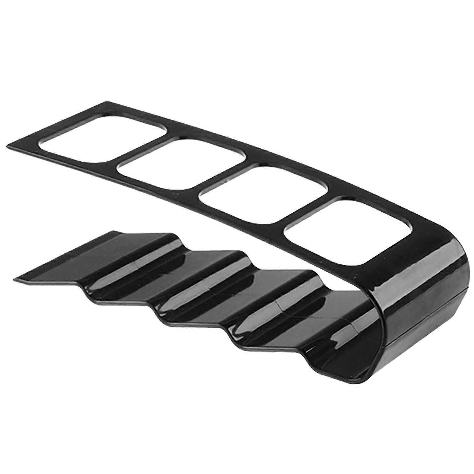 Remote Control Holder with 4 Compartments Plastic Easily Accessible TV Remote Caddy for Media Accessories BlackSH