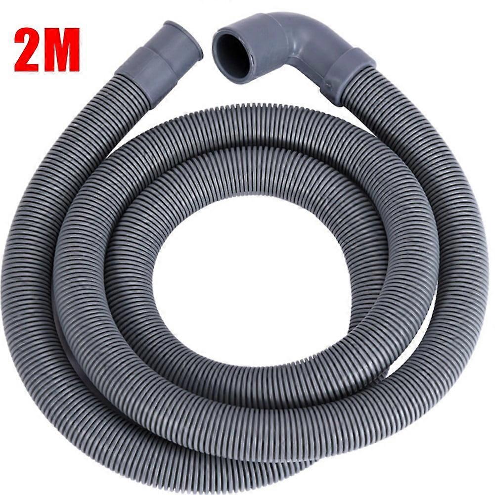 Universal Washing Machine Dishwasher Drain Waste Hose Extension Pipe 2m