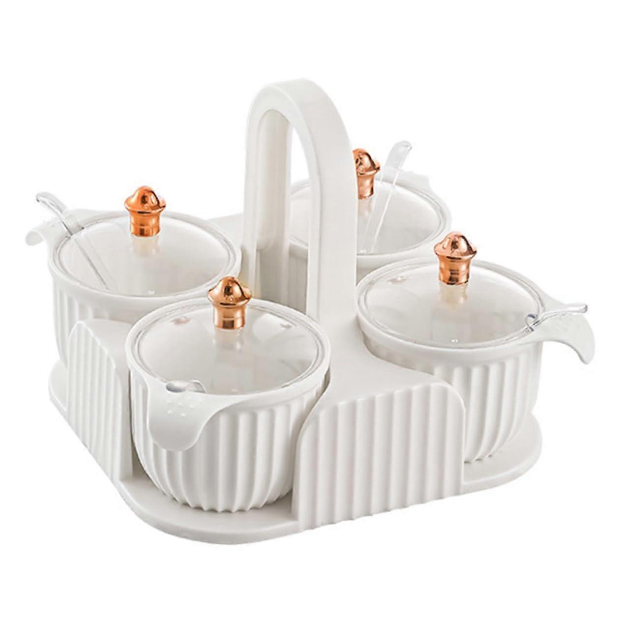 Kitchen Seasoning Box Spice Jars With Lids Airtight Salt Organizer Condiment Container For Storage Random Style