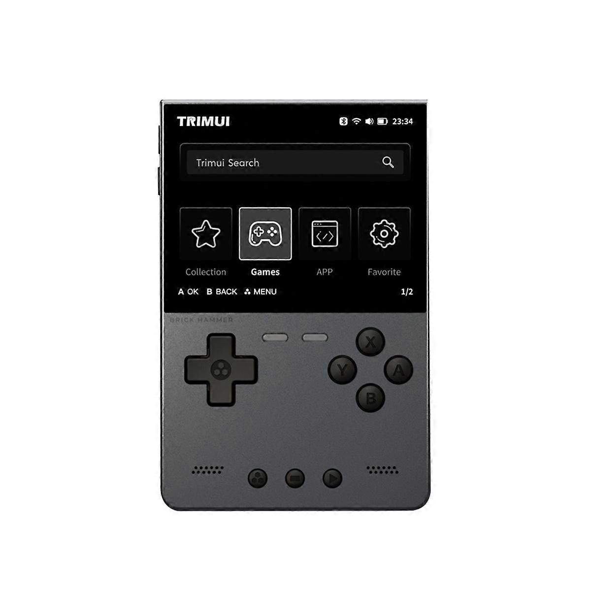  BRICK Hammer Retro Handheld Game Console 64GB,Dark Gray