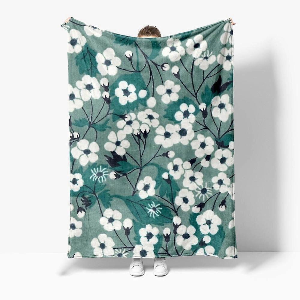 Warm nap blanket flannel printed
