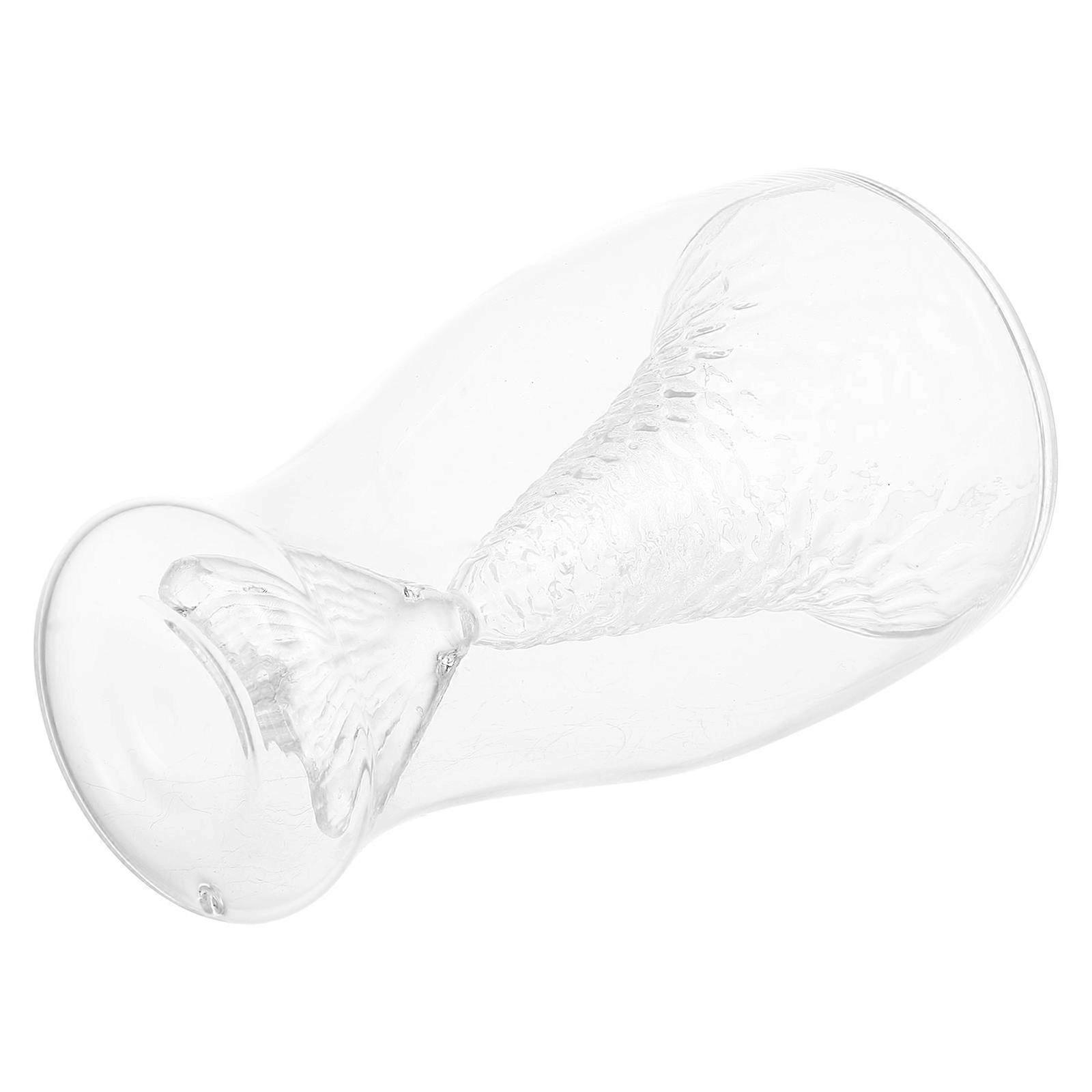 Transparent Mermaid Design Beer Cup for Drinking Use Glass Material