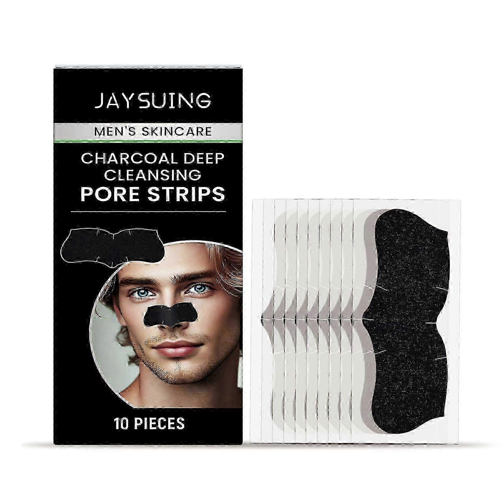 Jaysuing Men's blackhead pore patches Clean and gentle pores without tightness Facial oil control and reduce acne