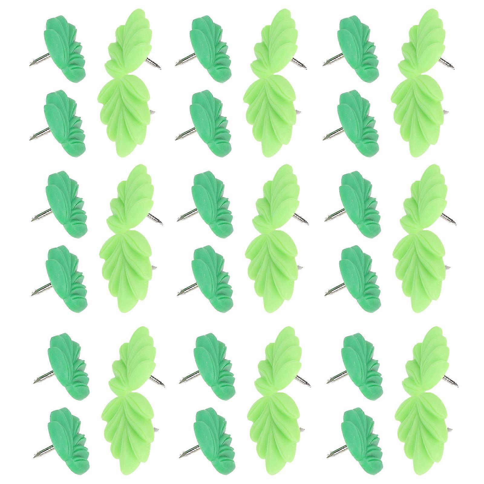 Leaf Push Pins Decorative Thumb Tacks for Office Use 50Pcs Plant Push Pins