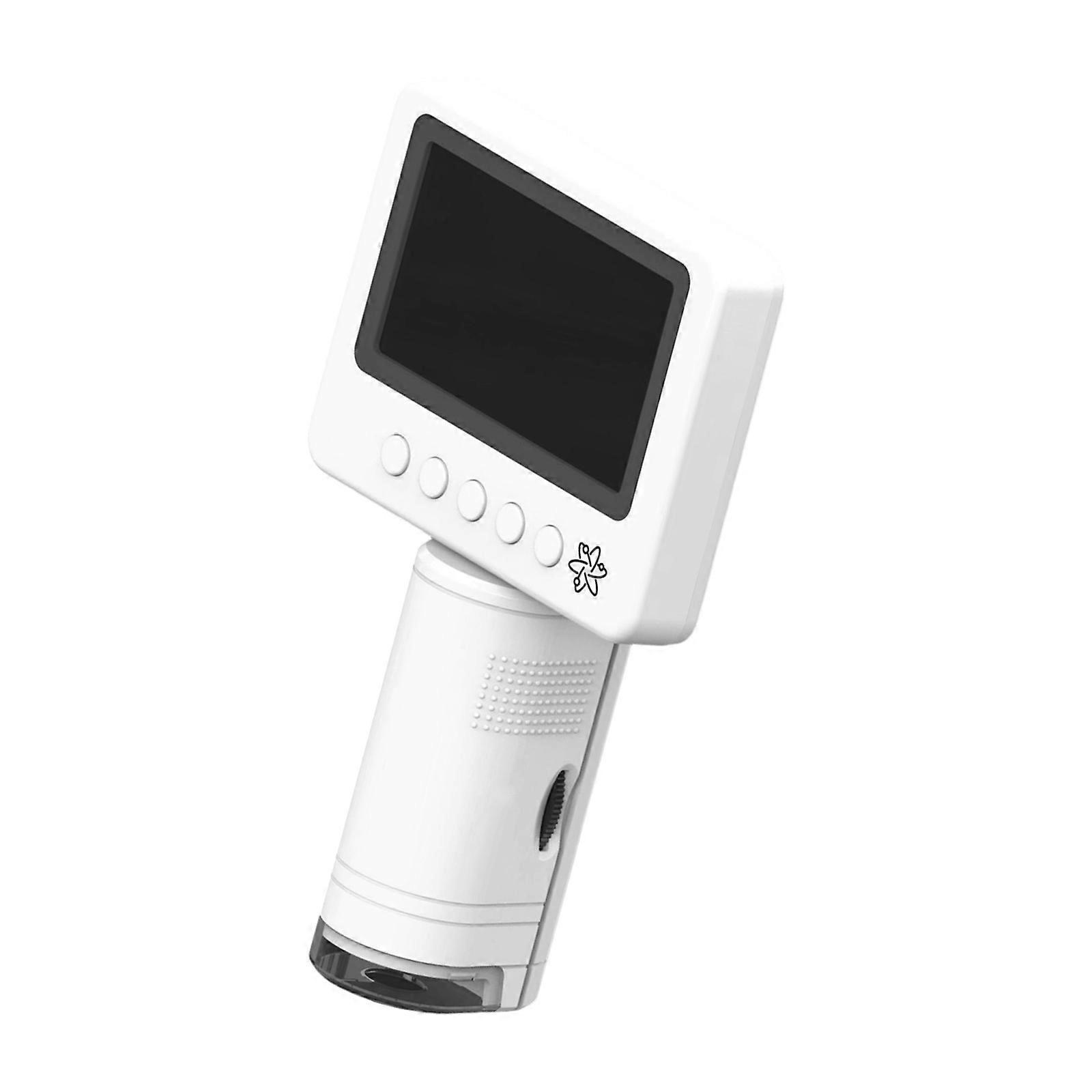 Precise Digital Microscope For Explorers Portable ABS Design With Magnified Observation Capability  White